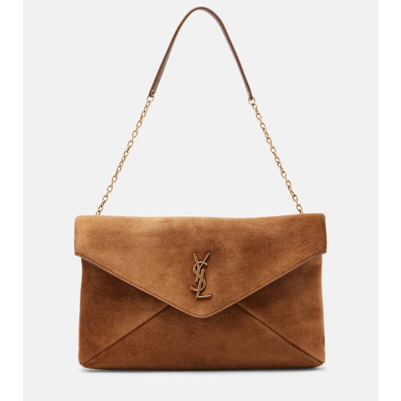 Saint Laurent Cassandre Large suede shoulder bag