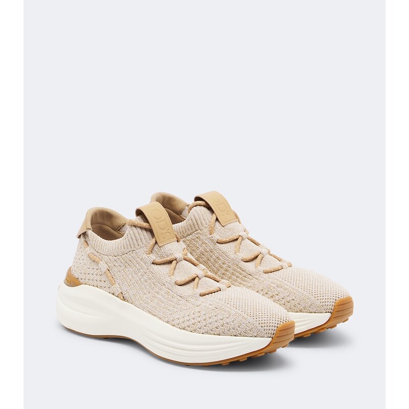Dámské Tods Knitted tenisky v barvě Cammello Chiaro