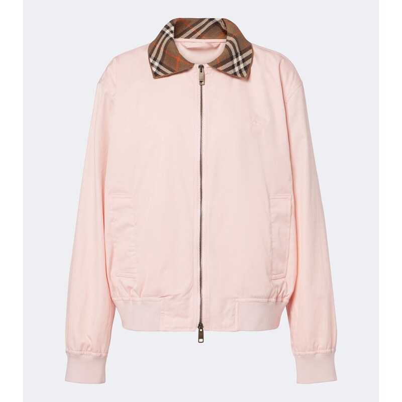 Burberry Burberry Check gabardine blouson jacket