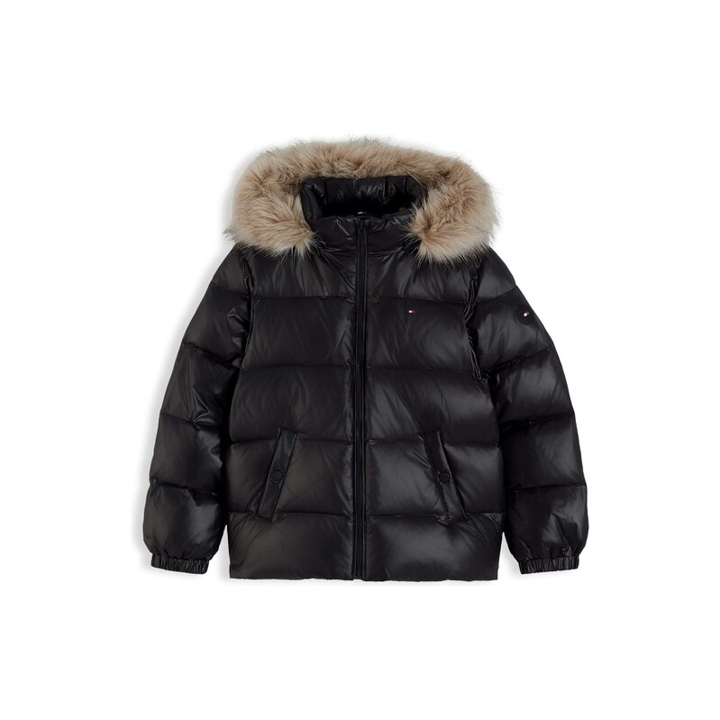 TOMMY HILFIGER Zimní bunda Essential černá