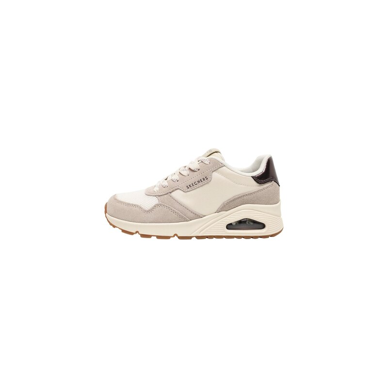 SKECHERS Tenisky UNO režná / tmavě hnědá / přírodní bílá