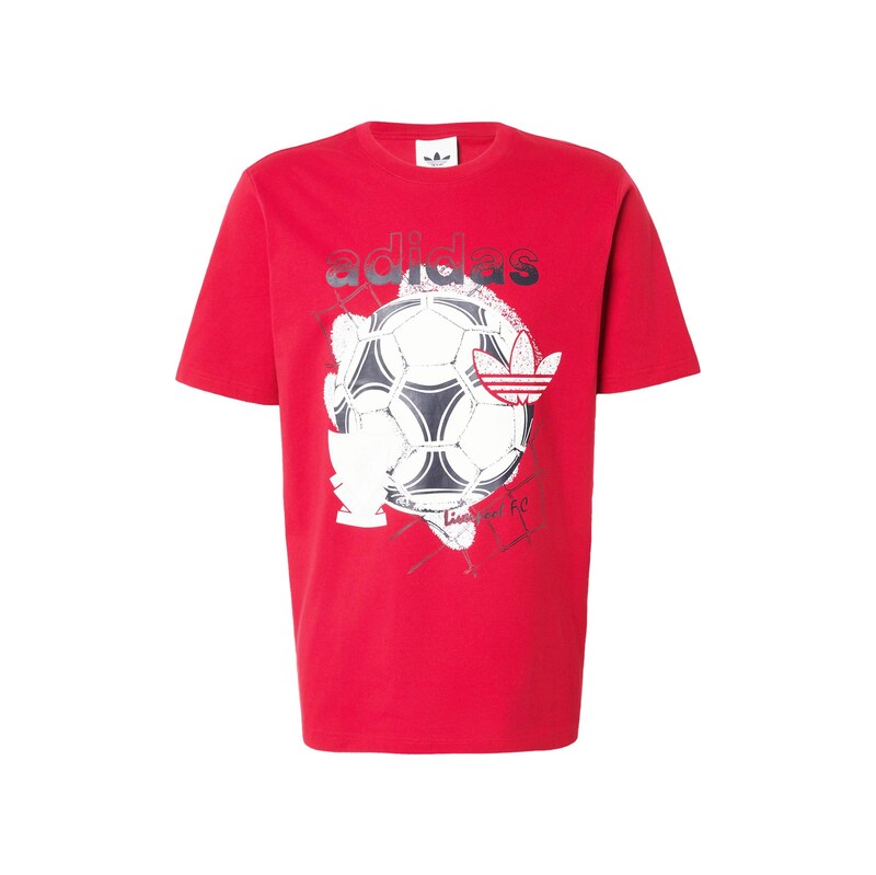 ADIDAS PERFORMANCE Funkční tričko červená / černá / bílá