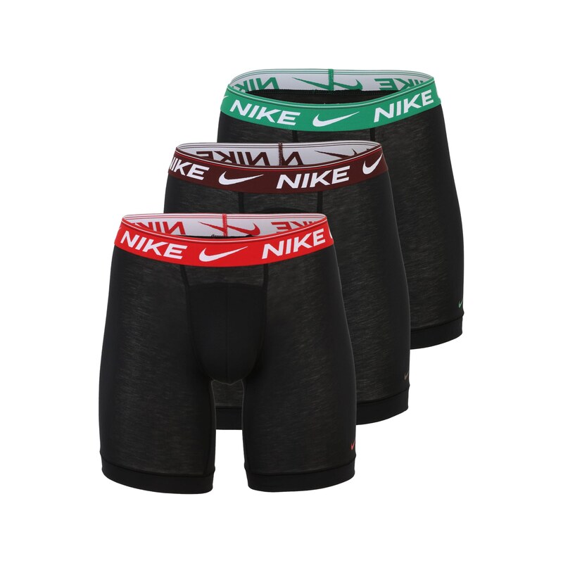 NIKE Underwear Boxerky antracitová / zelená / červená / bílá