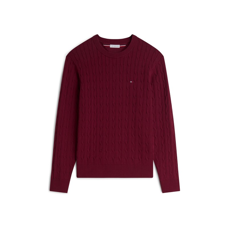 TOMMY HILFIGER Svetr Classic burgundská červeň