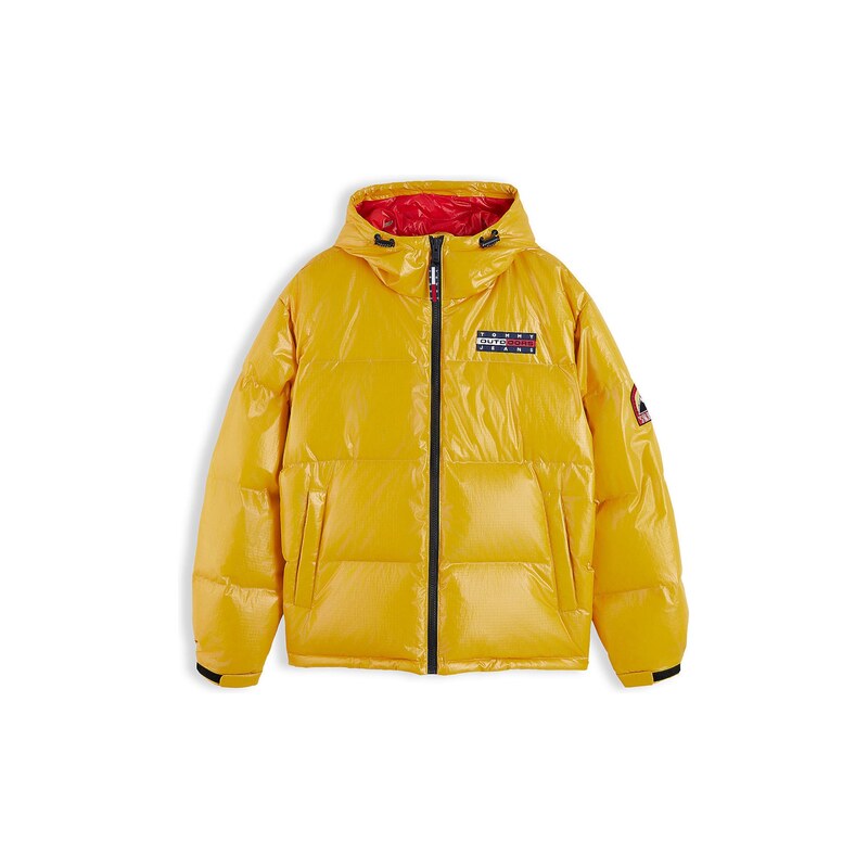 Tommy Jeans Zimní bunda Alaska žlutá