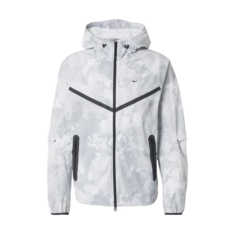 Nike Sportswear Přechodná bunda světle šedá / černá