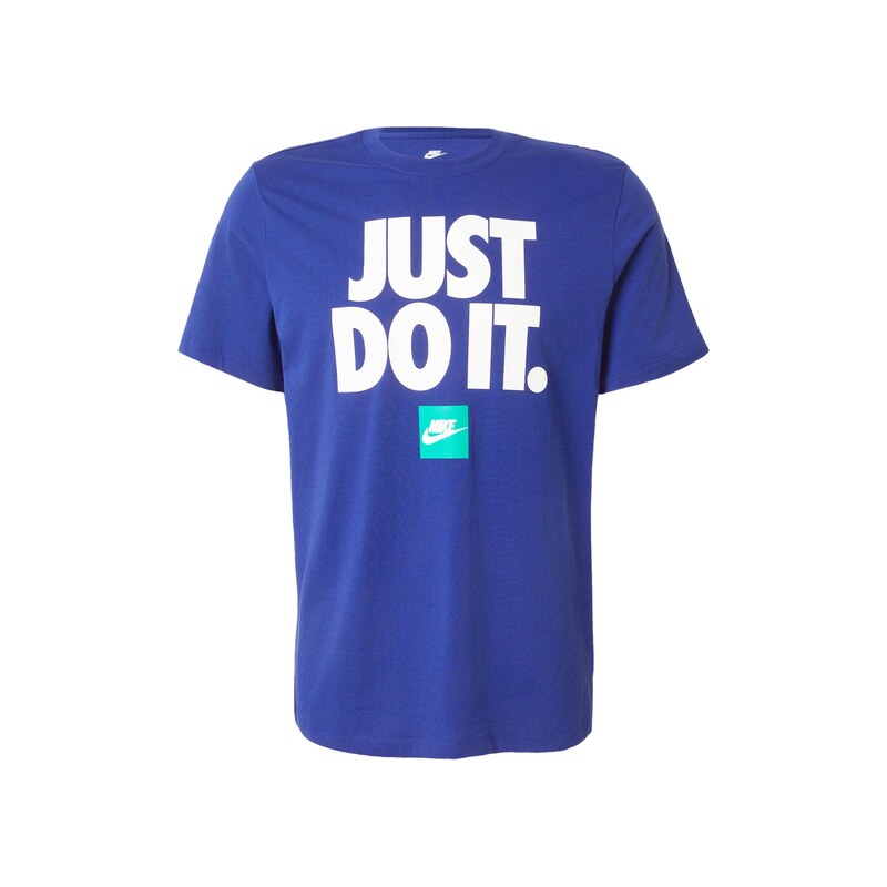 Nike Sportswear Tričko modrá / tyrkysová / bílá
