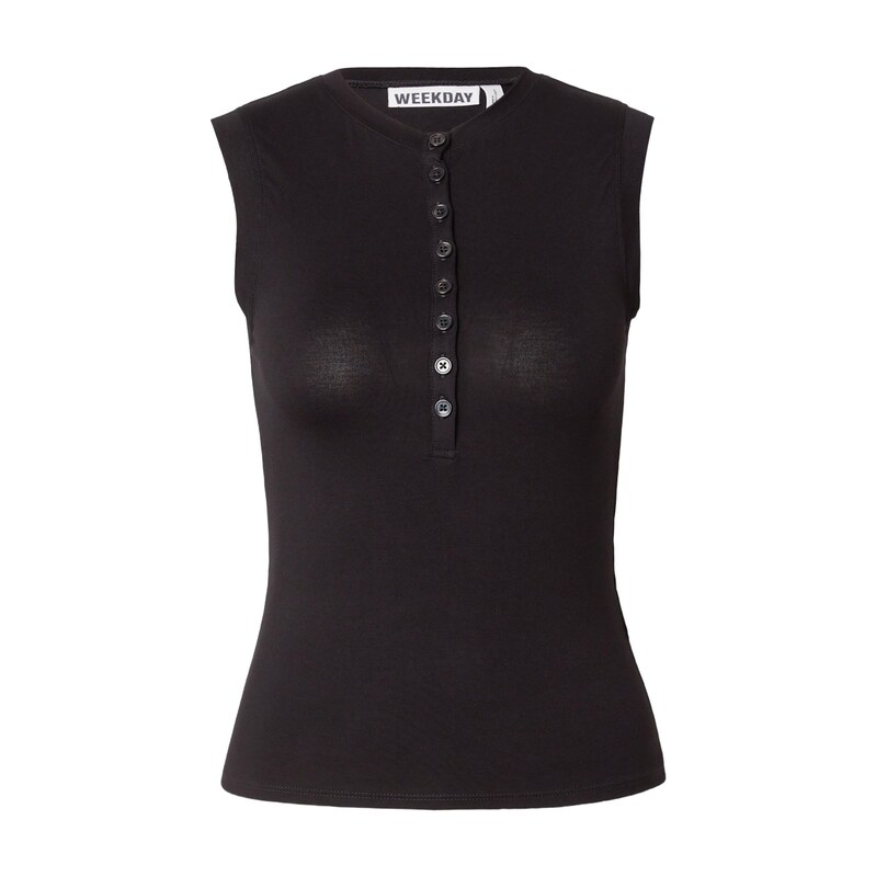 WEEKDAY Top Ella černá