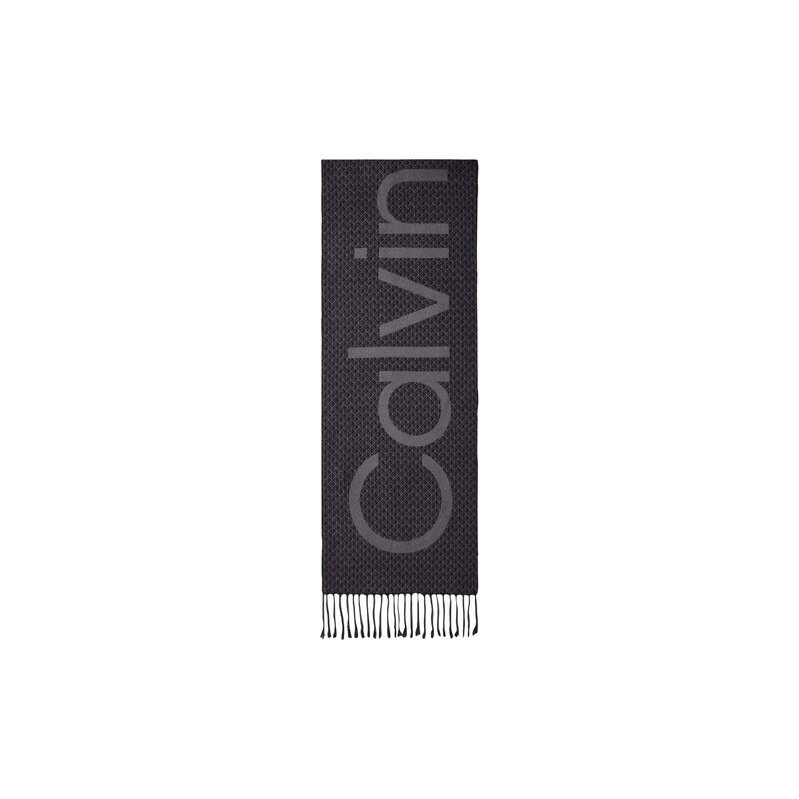 Calvin Klein Šála BOLD šedá / černá