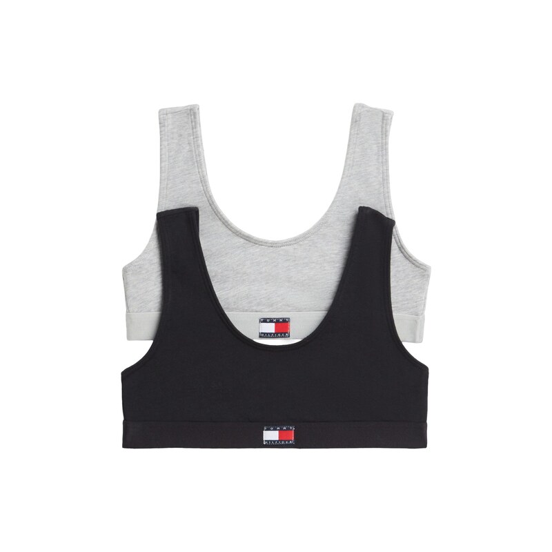 Tommy Hilfiger Underwear Podprsenka šedý melír / jasně červená /