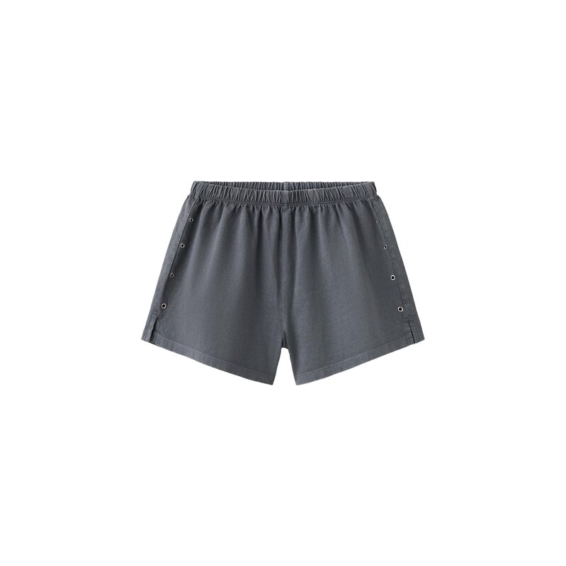 MANGO KIDS Kalhoty TACHASET antracitová