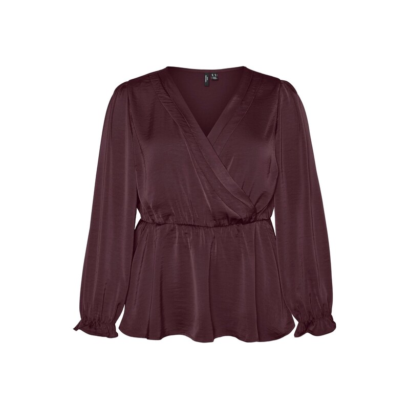 Vero Moda Curve Halenka tmavě červená