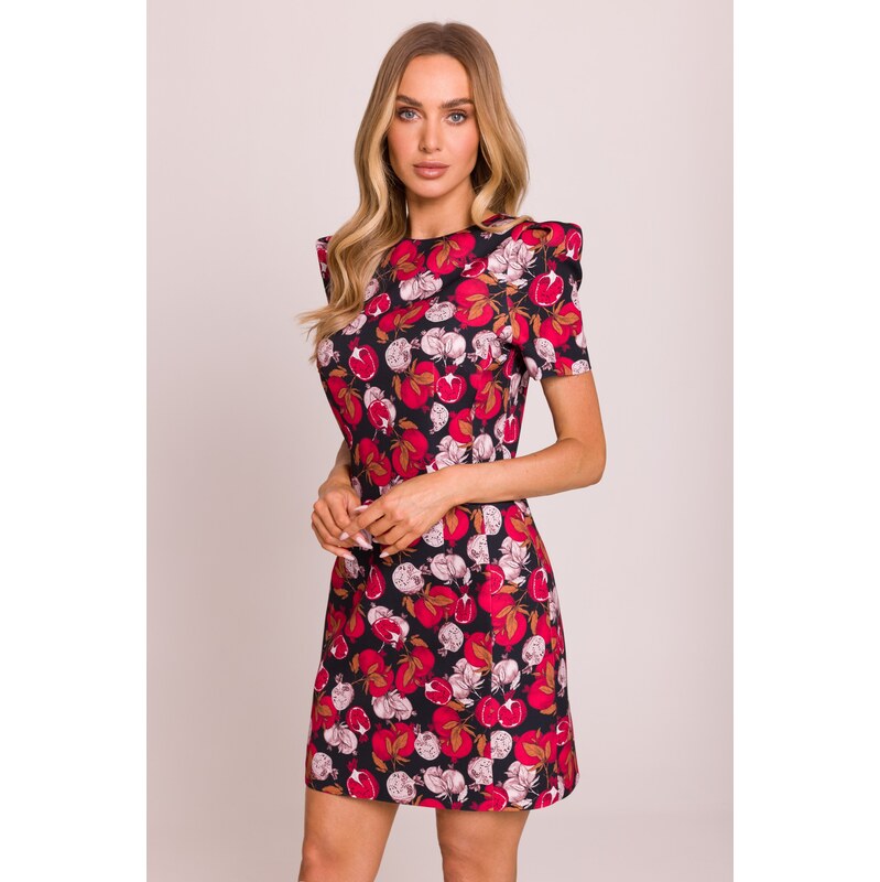 Made Of Emotion Womans Multicolour mini dress - model 3