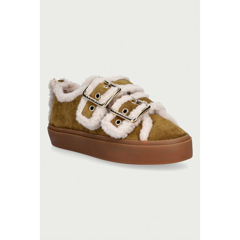 Inuikii Shearling Low Velcro Buckle sneakers boty dámské