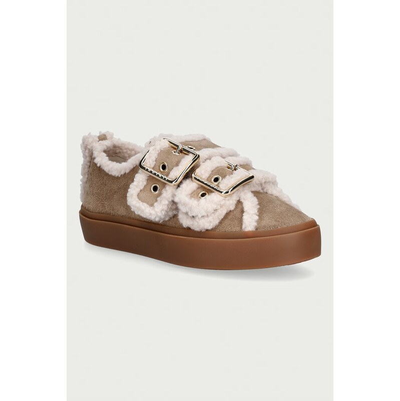 Inuikii Shearling Low Velcro Buckle sneakers boty dámské