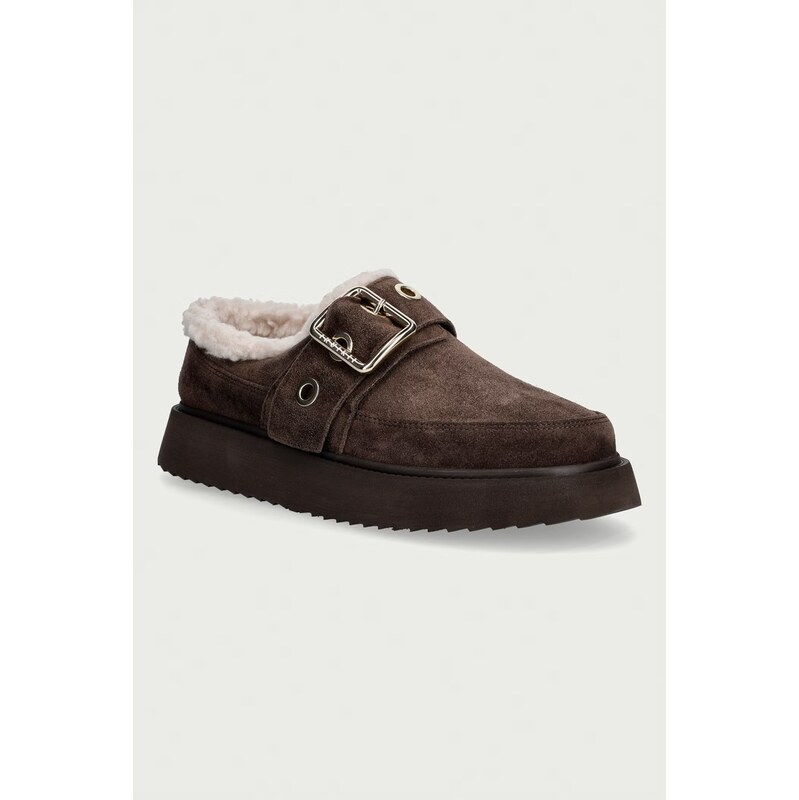 Inuikii pantofle dámské semišové Micro Buckle