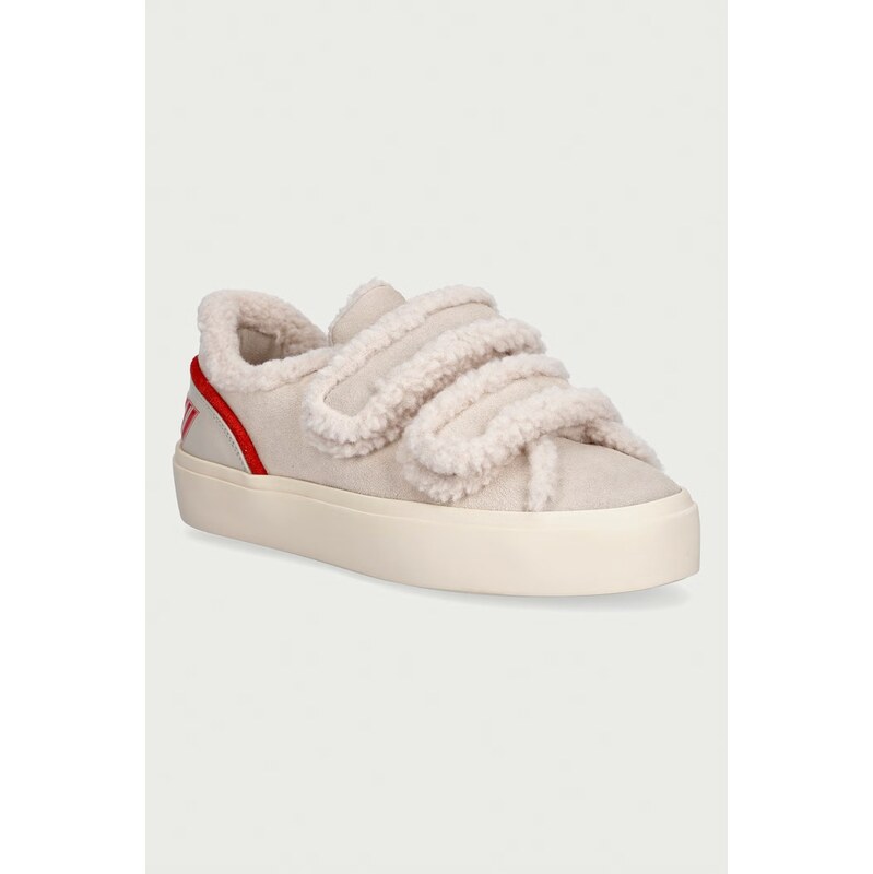 Inuikii Lila Shearling Low Velcro sneakers boty dámské semišové