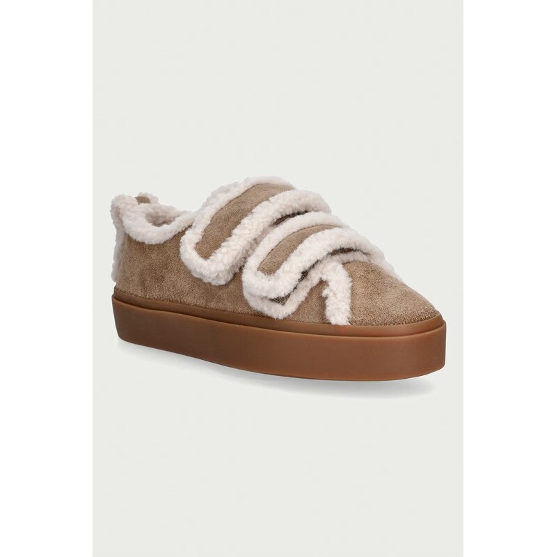 Inuikii Shearling Low Velcro sneakers boty dámské semišové