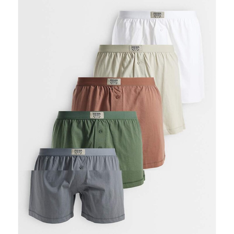 ASOS DESIGN 5 pack boxers in multi