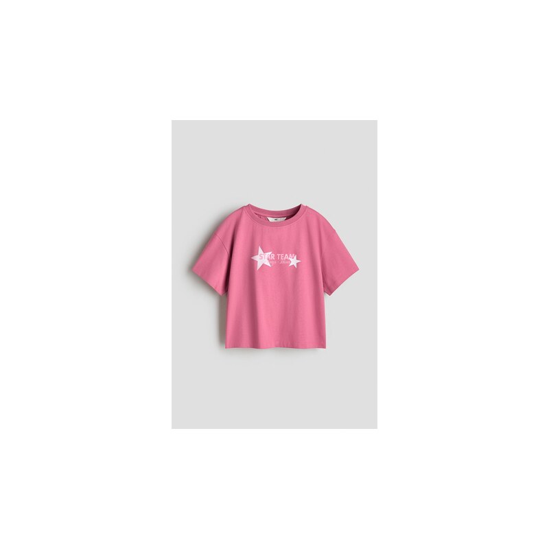 H&M - Bavlněné tričkos tištěným motivem - Růžová/Star Team