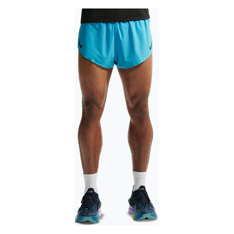 Pánské běžecké šortky Nike AeroSwift light current blue/black