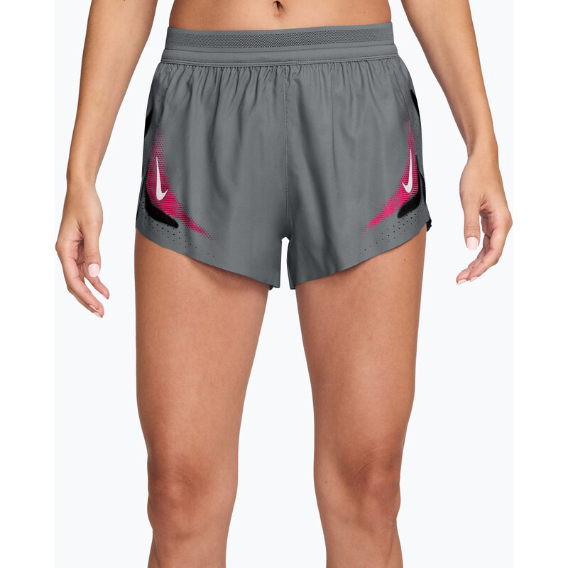 Dámské běžecké šortky Nike AeroSwift iron grey/white