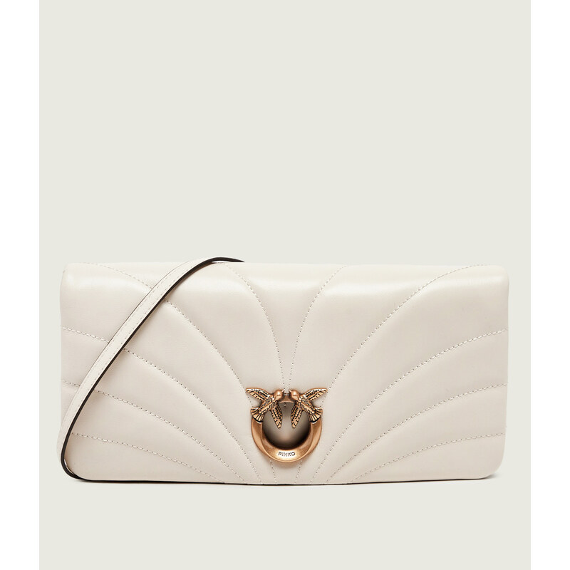 Pinko Kožená crossbody kabelka/psaníčko Click Horizontal Classic