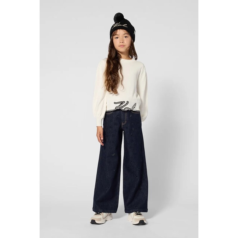 Karl Lagerfeld wide leg džíny dětské