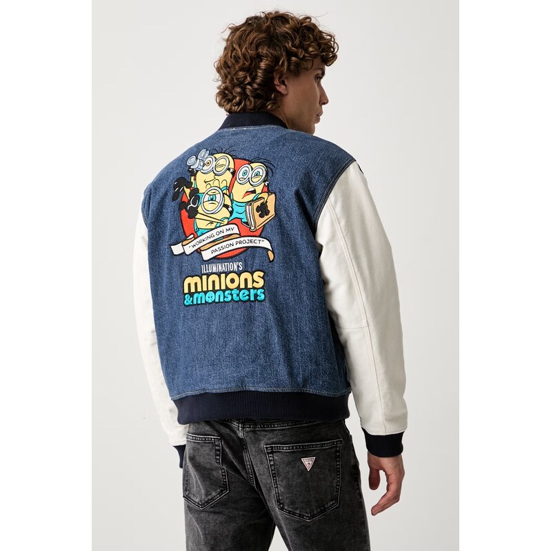Guess Jeans bomber pánský džínový