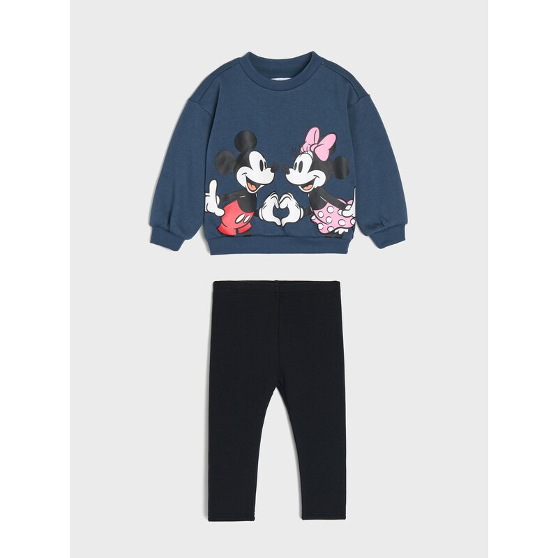 Sinsay - Bavlněný komplet: mikina a legíny Minnie Mouse -