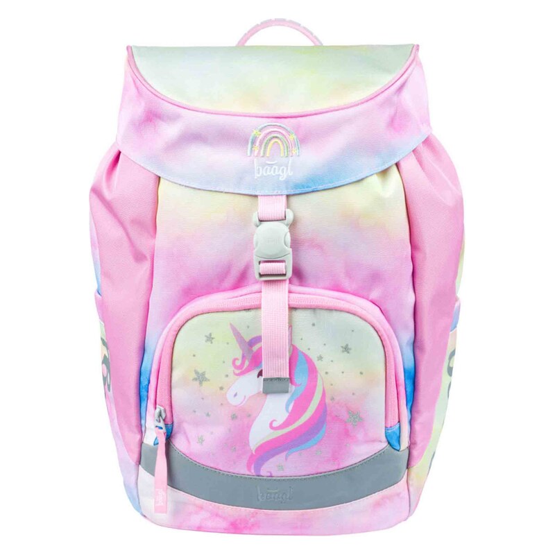 Baagl Airy Unicorn Školní Batoh, Růžová růžová One Size