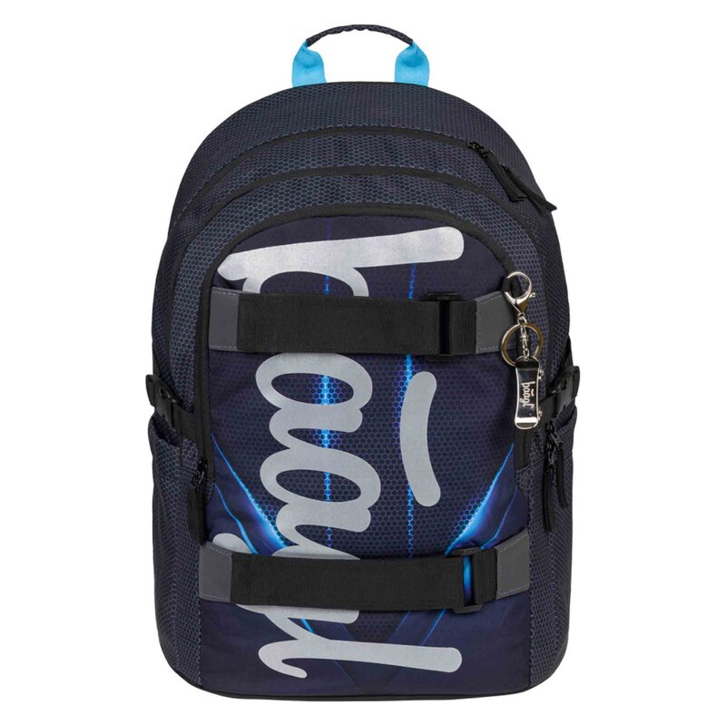 Baagl Skate Bluelight Školní Batoh, Černá černá One Size