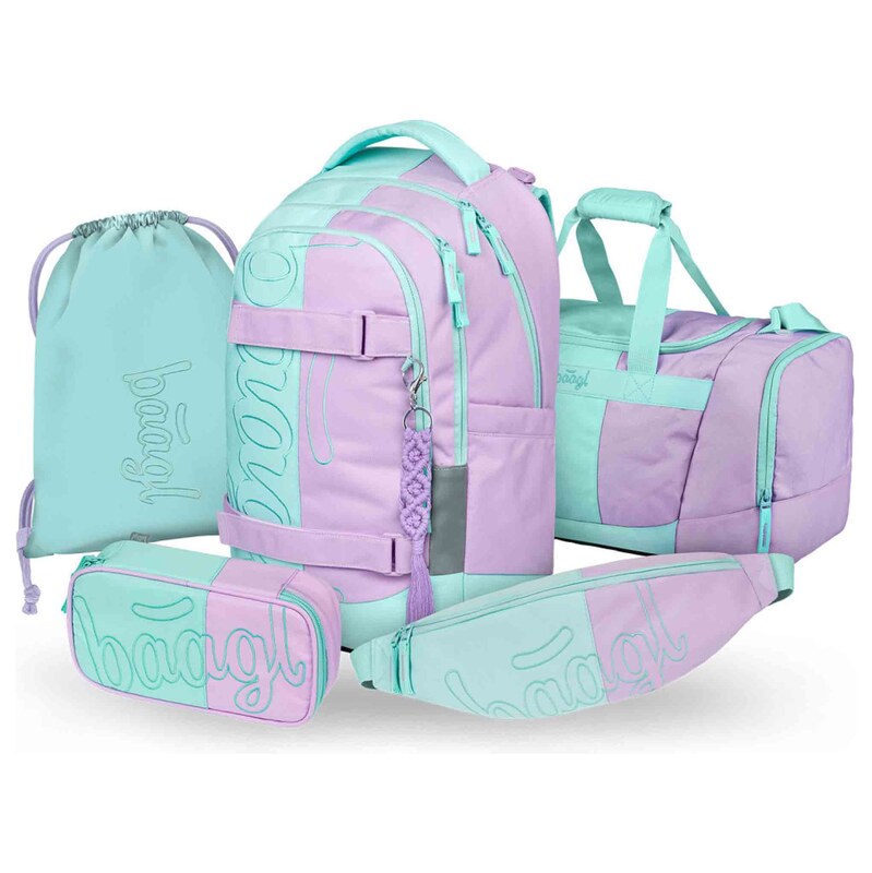 Baagl Skate Max Sweet Školní Set, Fialová fialová One Size