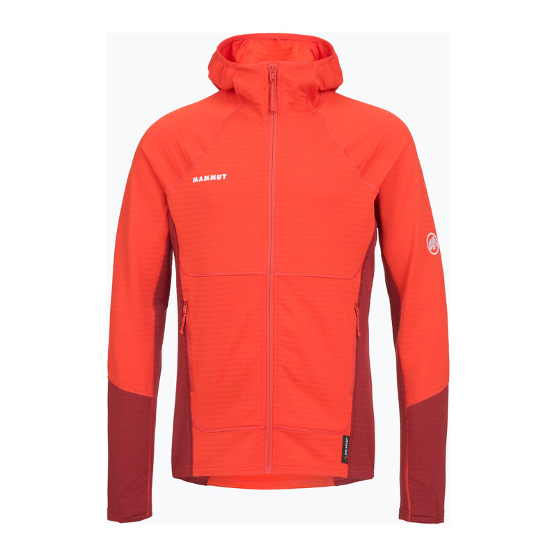 Pánská mikina Mammut Taiss ML Hooded mammut red/dark mammut
