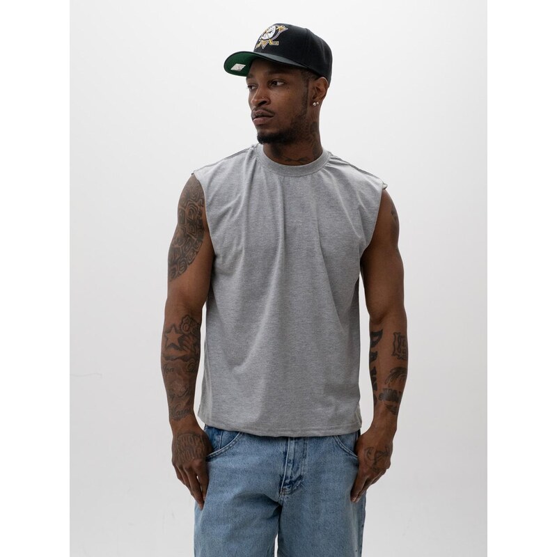 Pánské tričko bez rukávů White UrbanCity No Logo Sleeveles copy