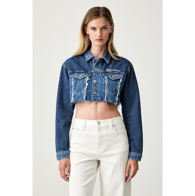 Karl Lagerfeld Jeans dámská bavlněná džínová bunda