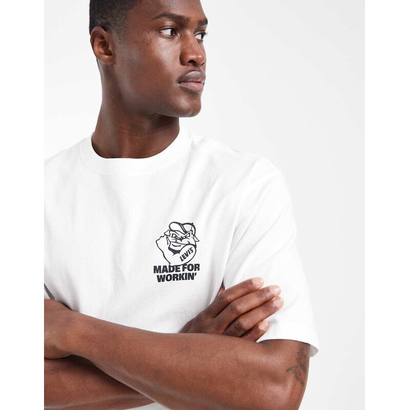 Levis Workwear graphic logo t-shirt in white
