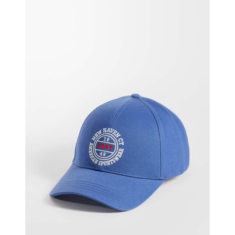 GANT graphic cap in blue