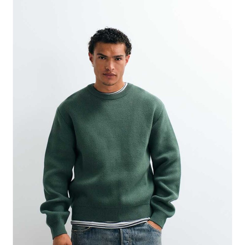 Weekday jumper in dark green exclusive to ASOS