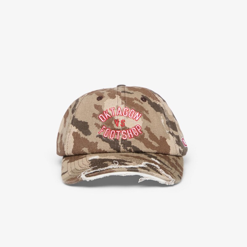 FTSHP Kšiltovka Footshop x Oktagon Camo Cap Brown Universal