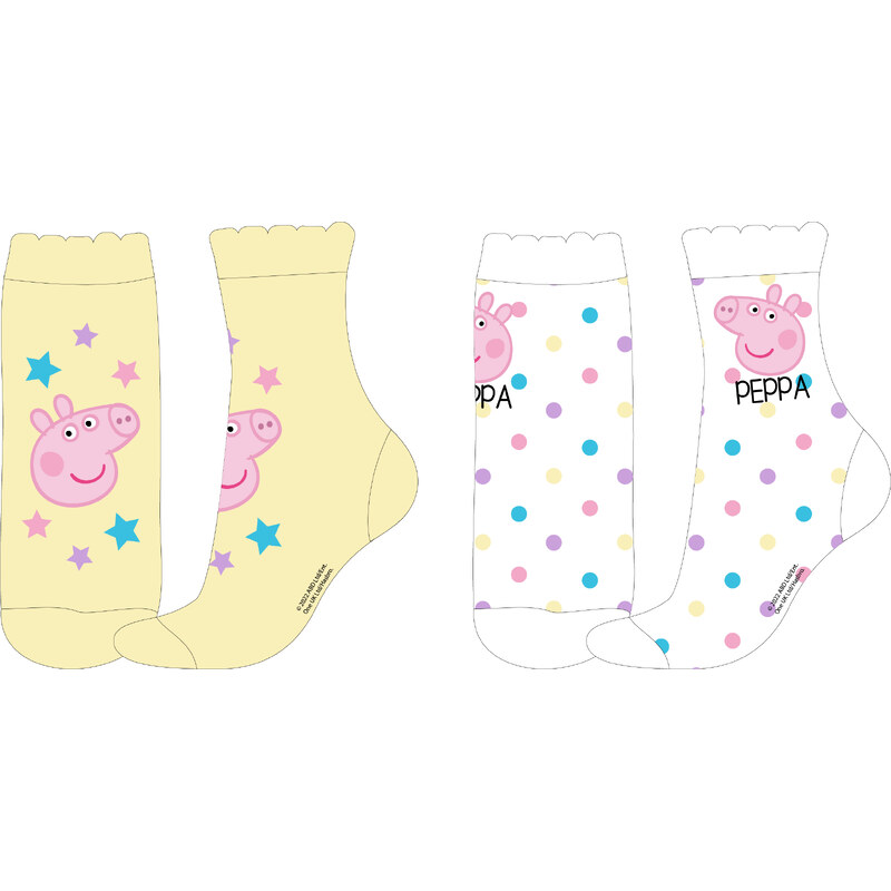 Prasátko Pepa - licence Dívčí ponožky - Prasátko Peppa 5234901,