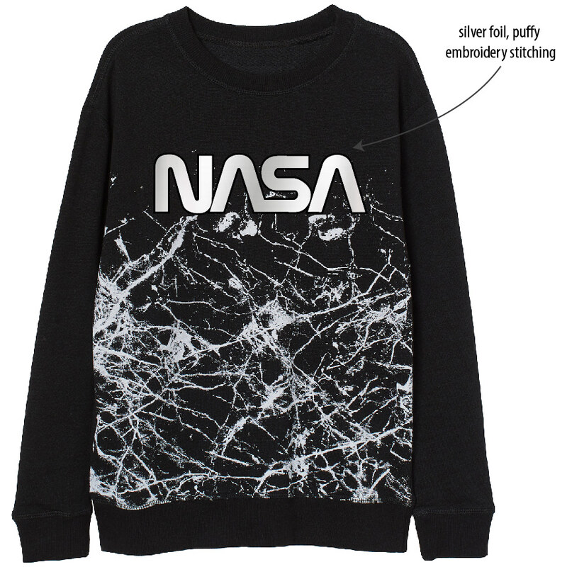Nasa - licence Chlapecká mikina - NASA 5218170, černá