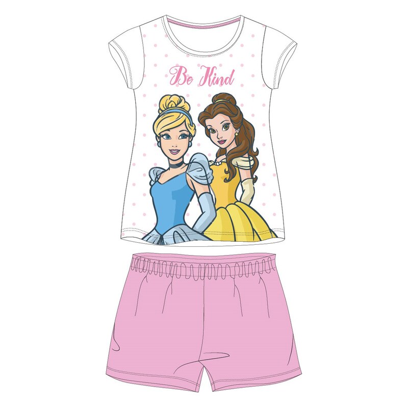 Princess - licence Dívčí pyžamo - Princess 52049465, bílá /