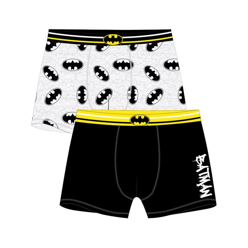 Pánské boxerky - Batman 5333527, černá / šedý melír
