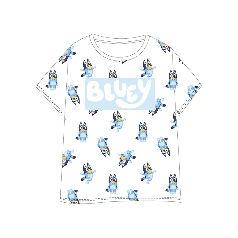 Bluey - licence Dívčí tričko - Bluey 5202020, bílá
