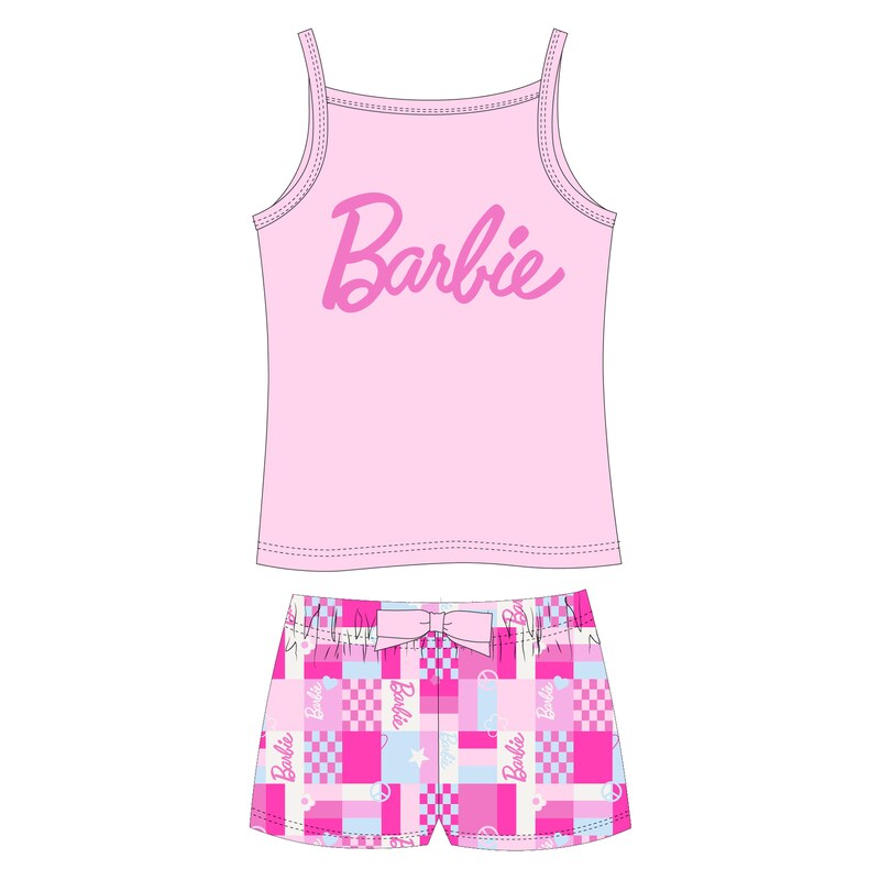 Barbie- licence Dívčí pyžamo - Barbie 5204446, růžová světlejší