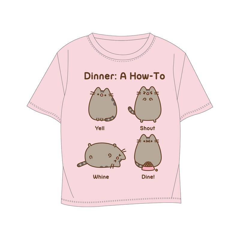 Pusheen - licence Dívčí tričko - Pusheen 5202055, světle růžová