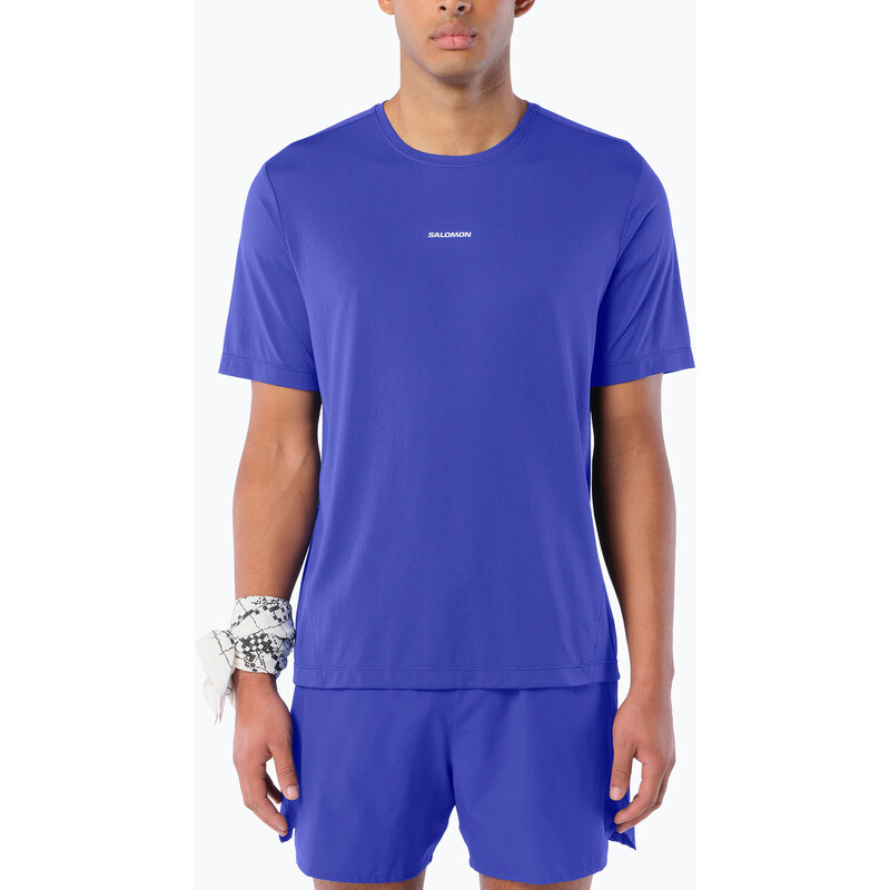 Pánské běžecké tričko Salomon Shakeout Core SS Tee clematis blue