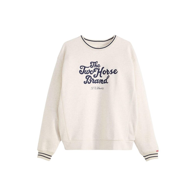 LEVIS  Mikina Heritage Sport béžová / námořnická modř