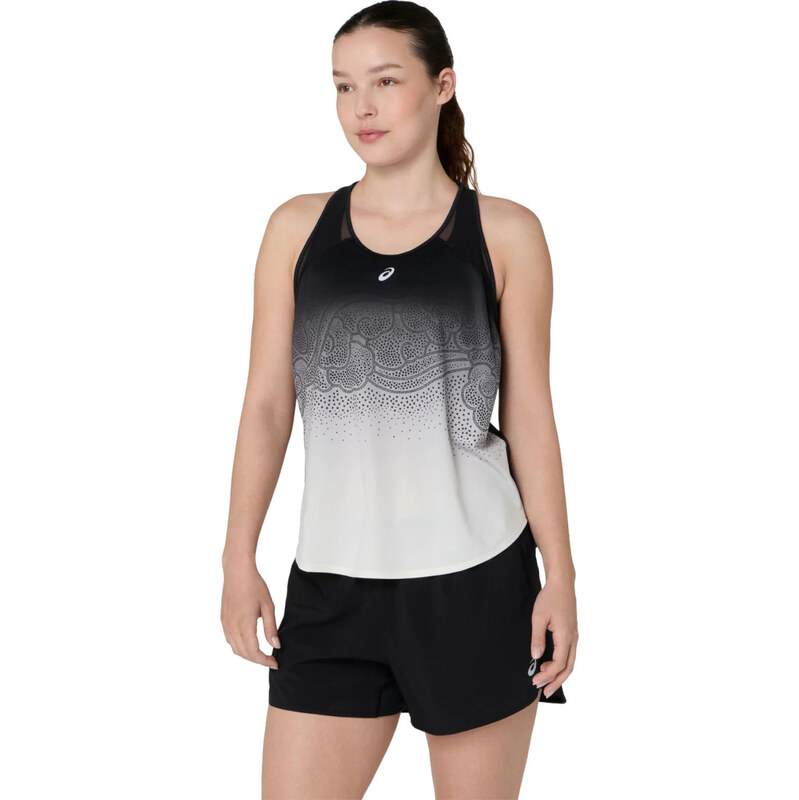 Dámské funkční běžecké tílko ASICS ROAD FADE TANK černo-krémové